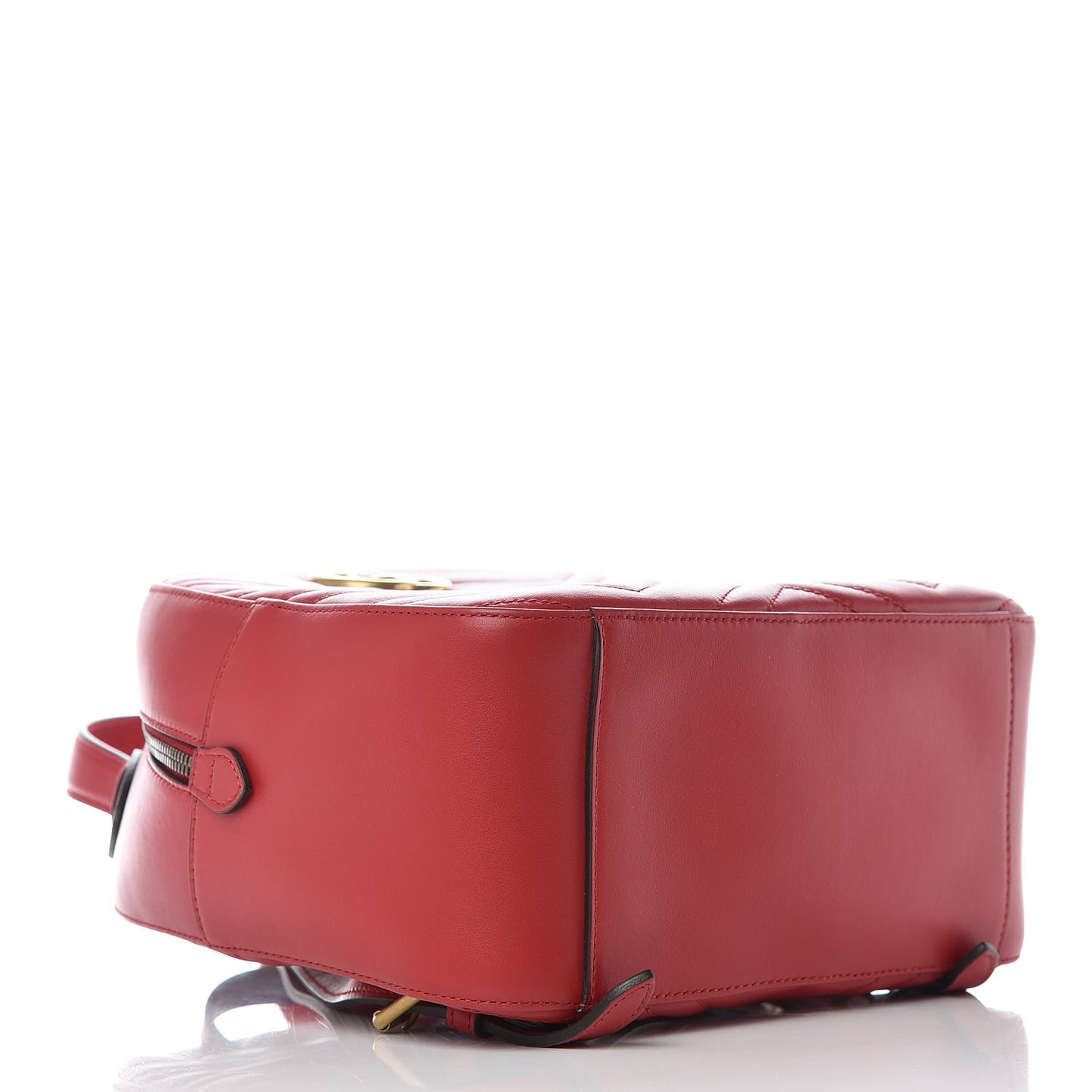 Calfskin Matelasse GG Marmont Dome Backpack Hibiscus Red