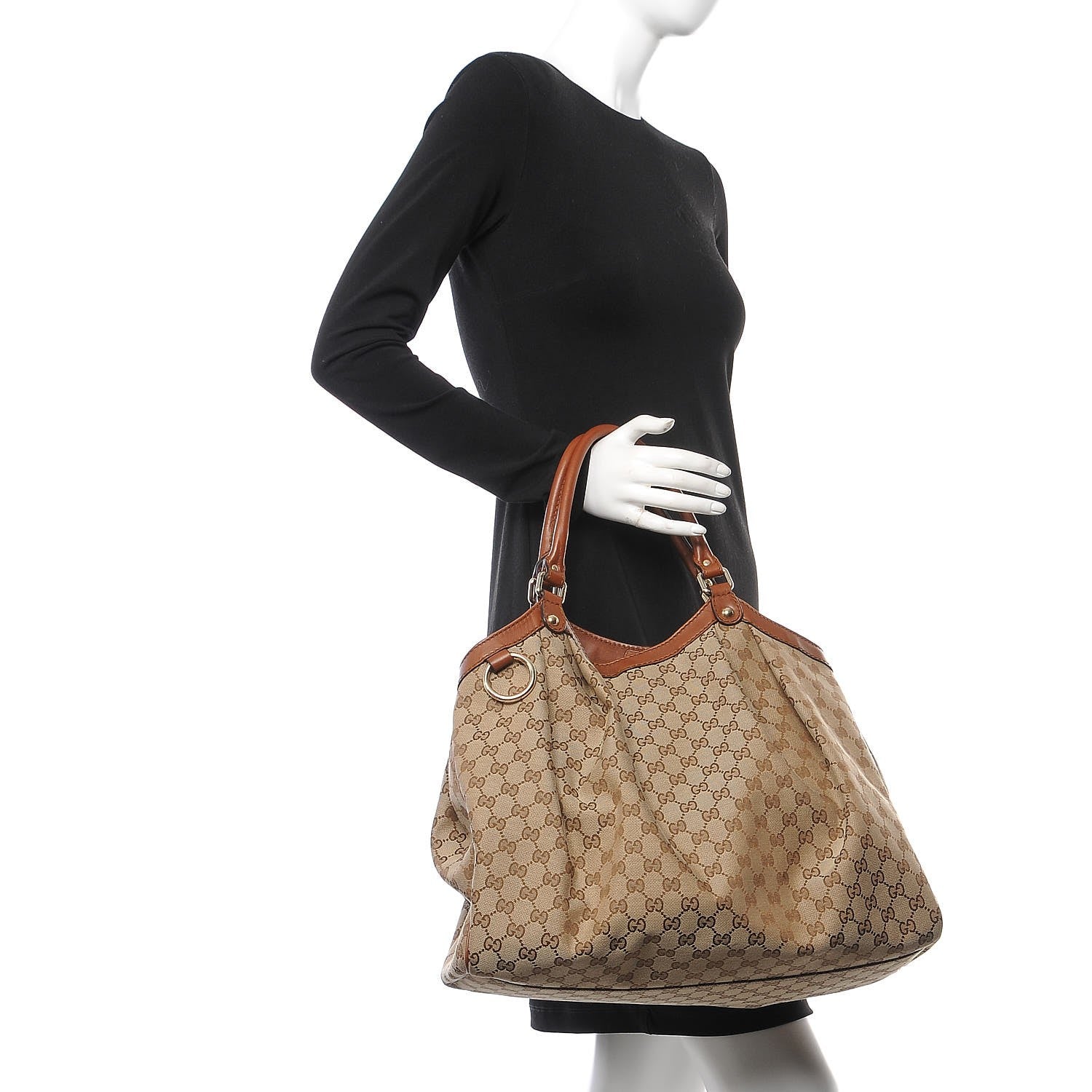 Gucci Monogram Large Sukey Tote Brown 2 of 8