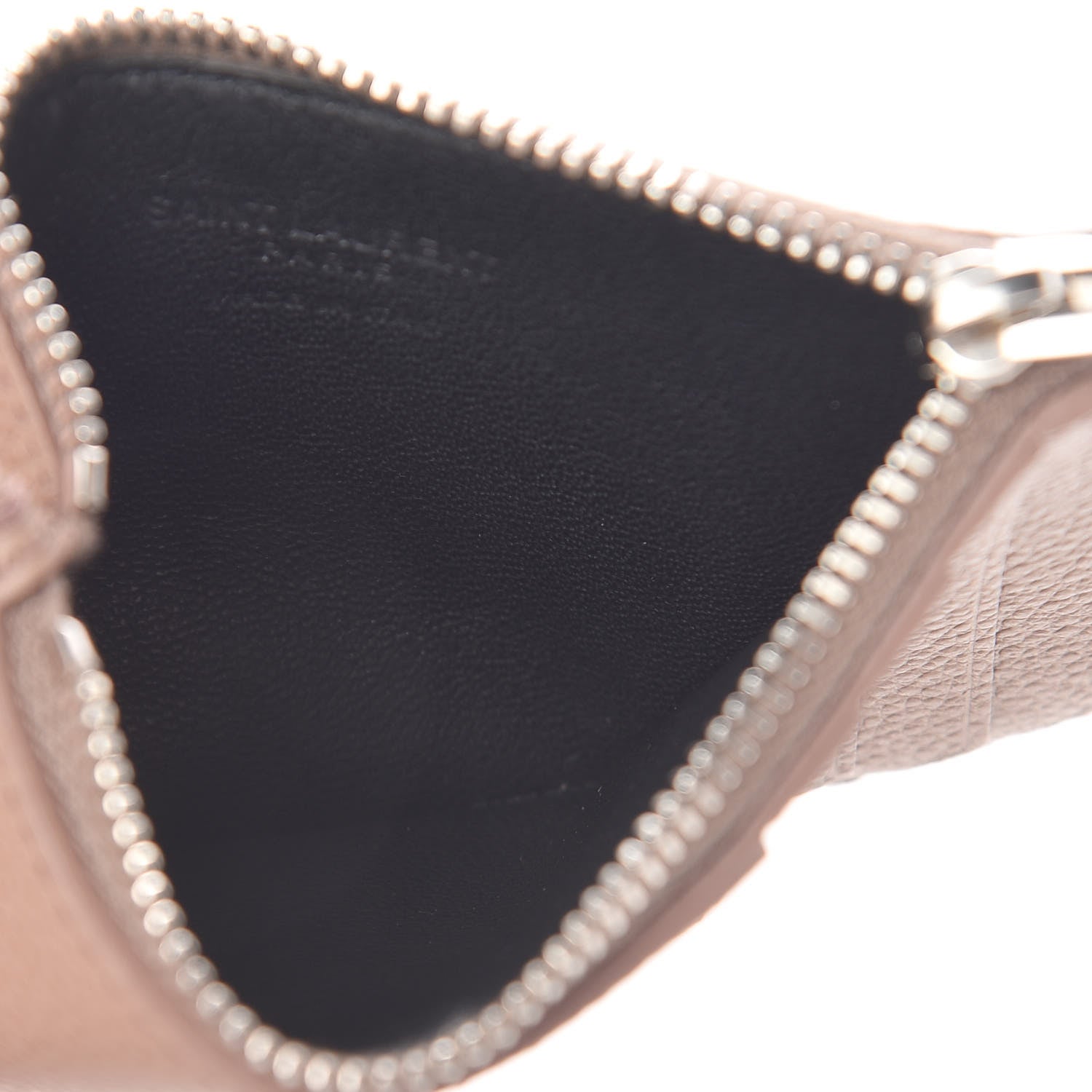 Saint Laurent Grained Calfskin 5 Fragments Zip Pouch Card Holder Fard 5 of 8