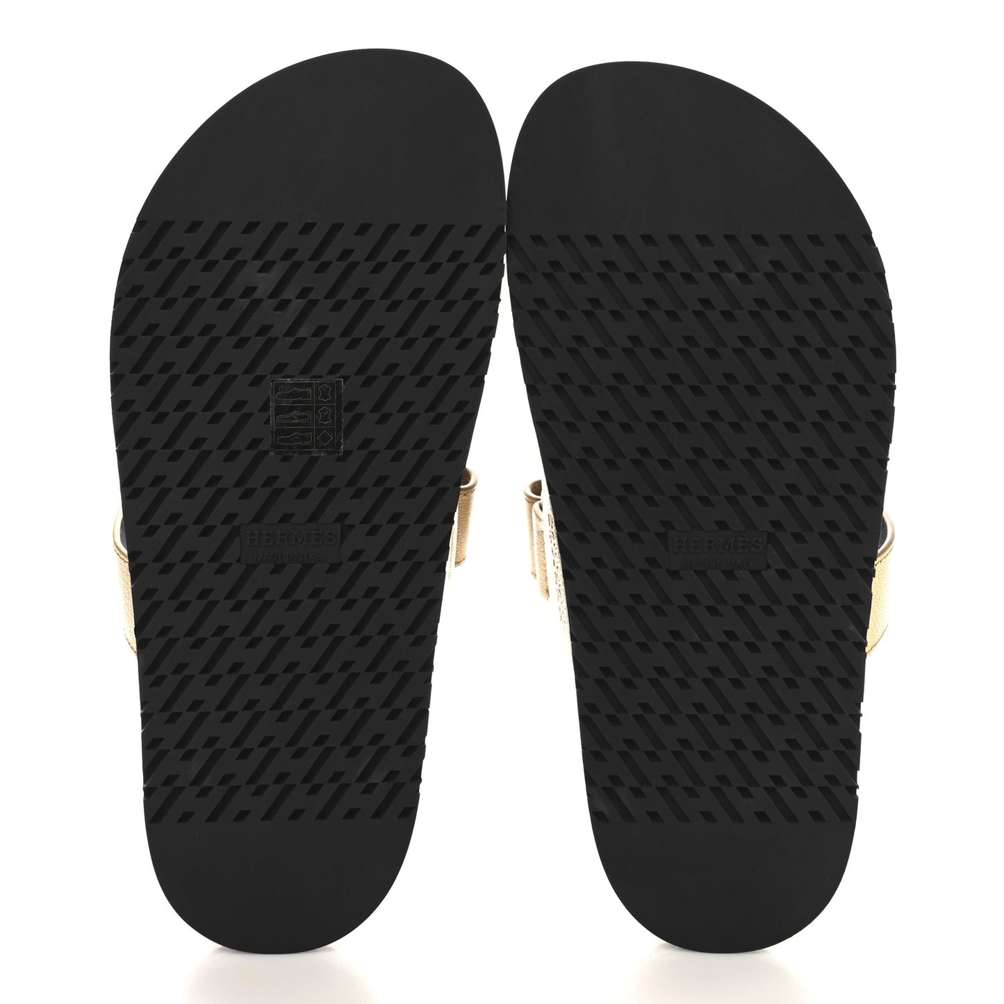 Metallic Goatskin Womens Chypre Sandals 37 Dore