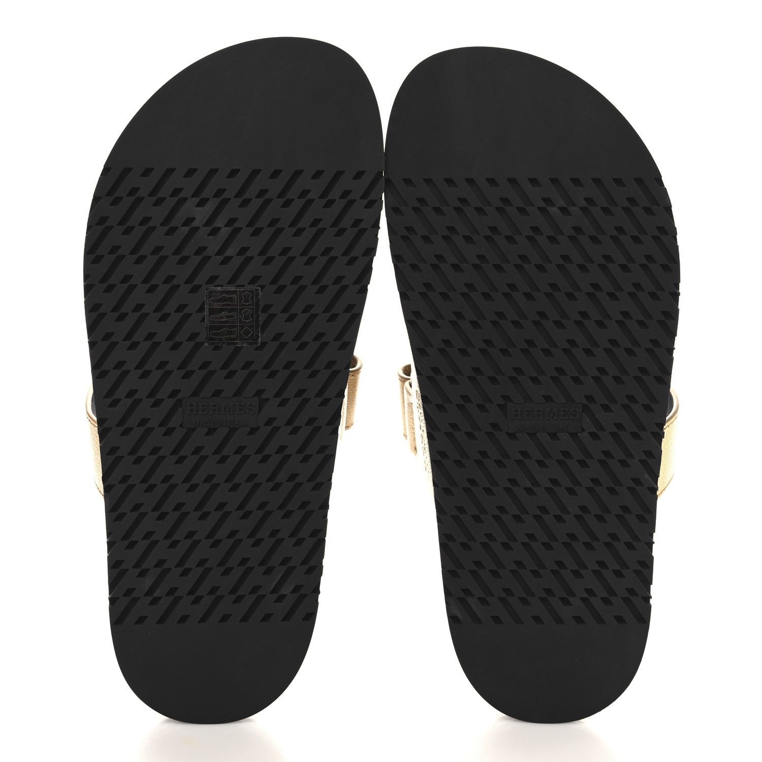 Hermes Metallic Goatskin Womens Chypre Sandals 37 Dore 6 of 10