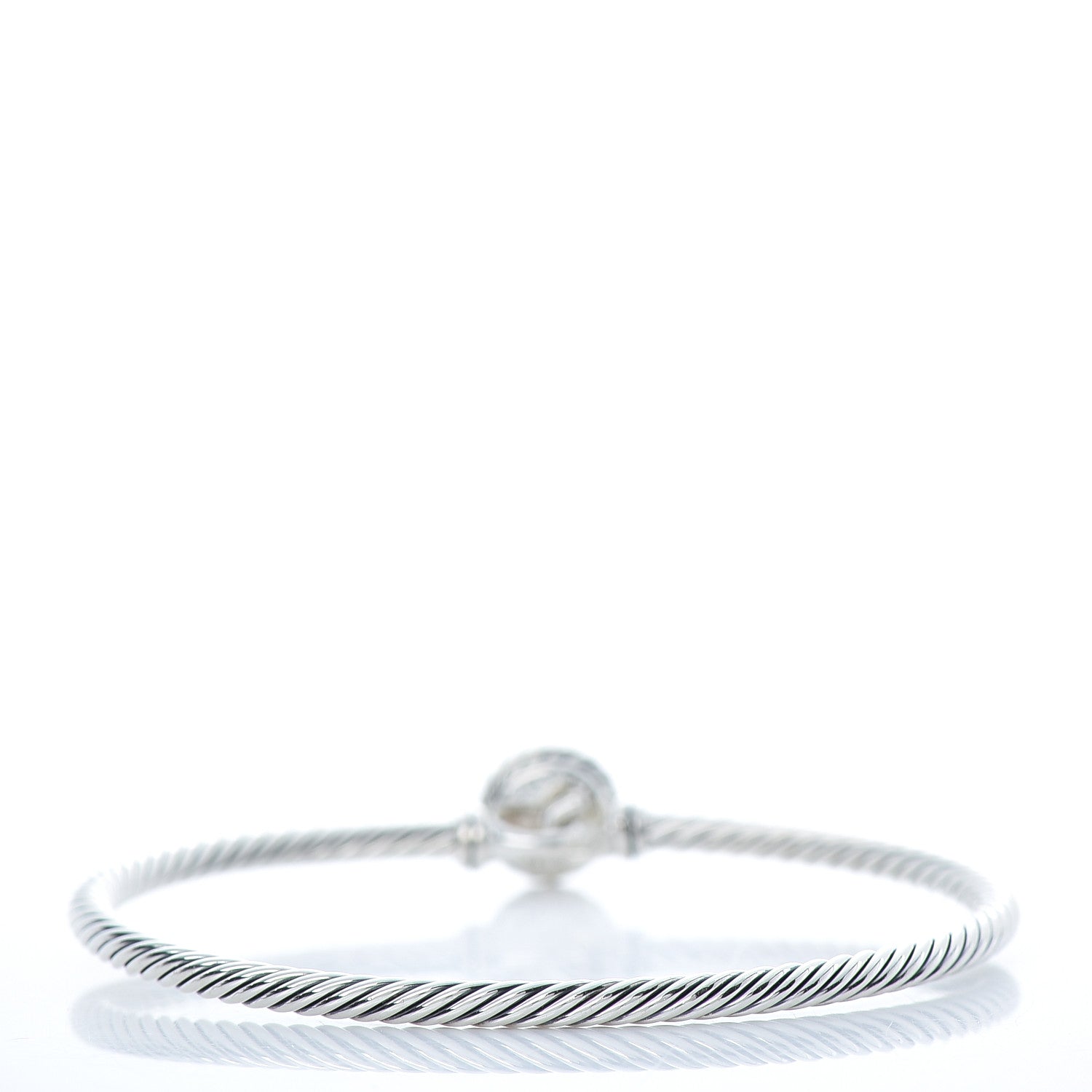 David Yurman Sterling Silver 18K Yellow Gold 3mm Chatelaine Bracelet 3 of 5