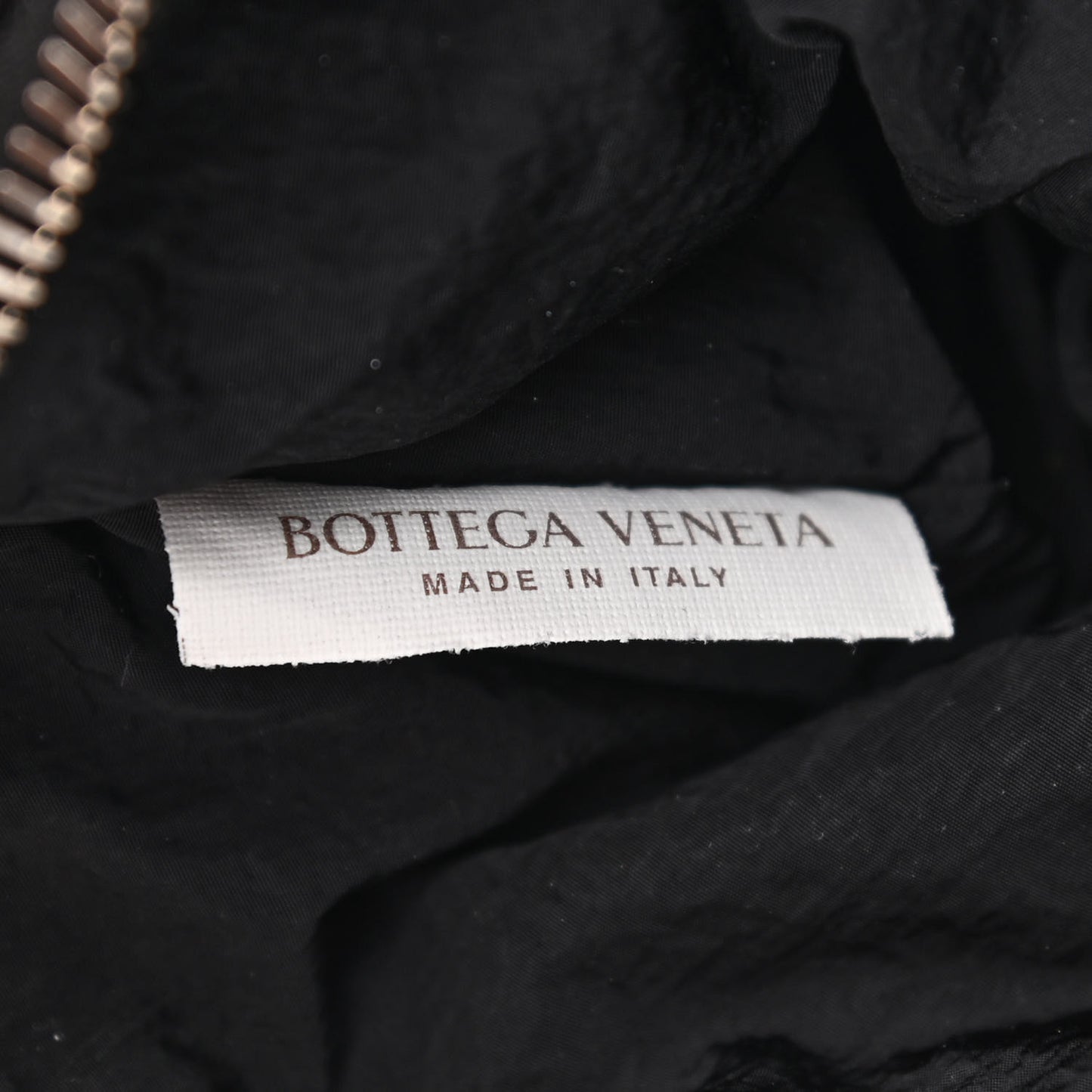 Nylon Intrecciato Padded Tech Cassette Bag Black