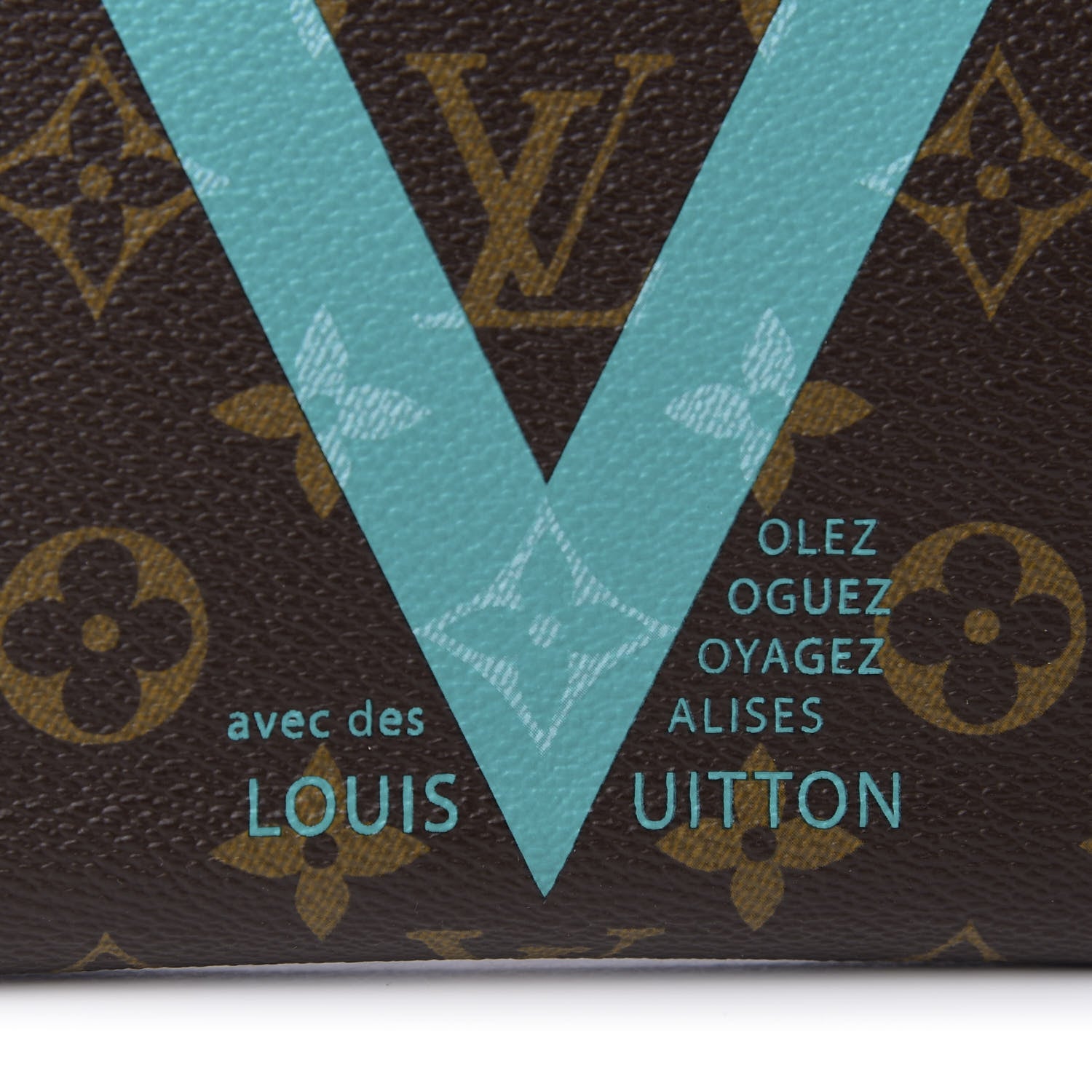 Louis Vuitton Monogram V Zippy Wallet Turquoise 8 of 8