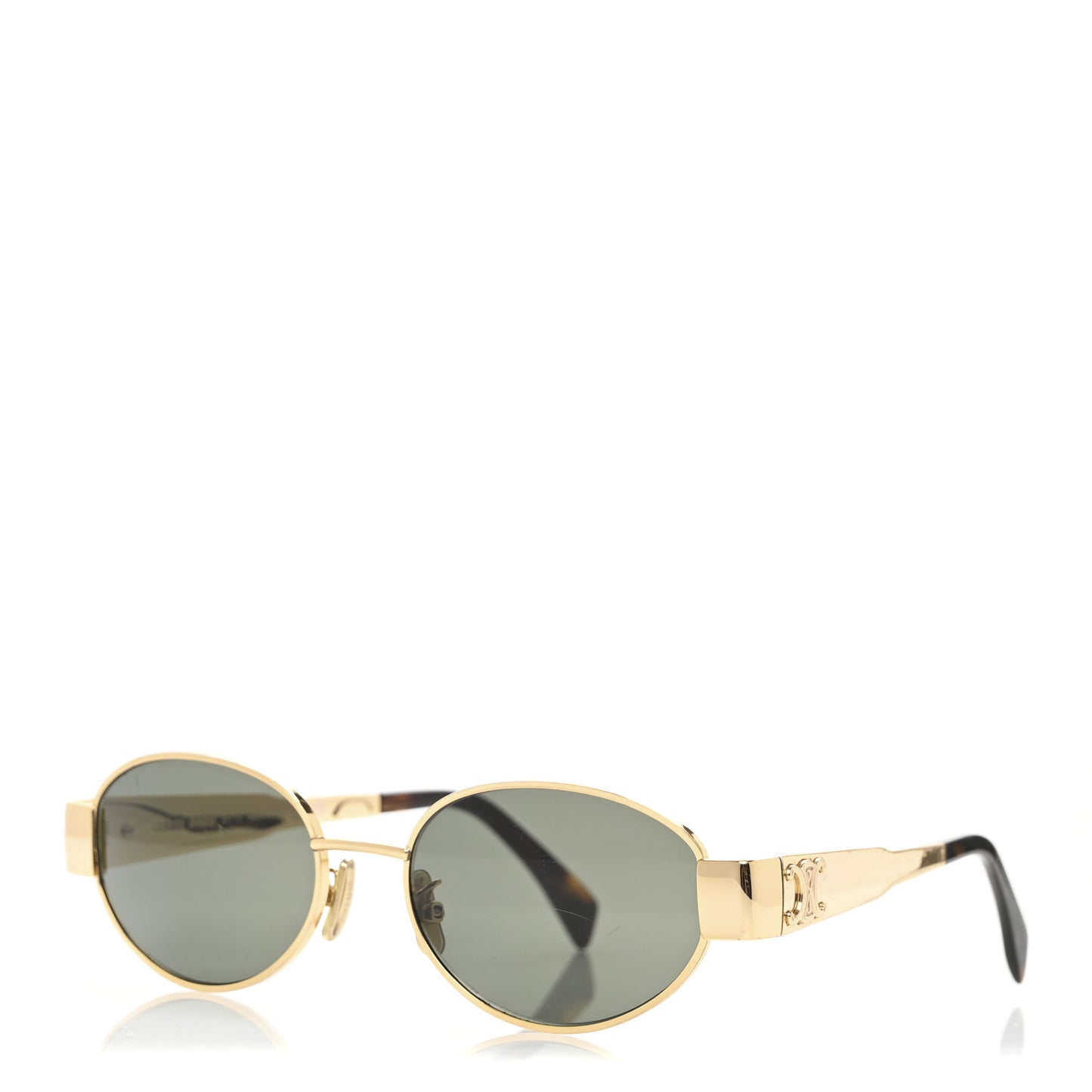 Metal Triomphe 01 Sunglasses CL40235U Gold Green