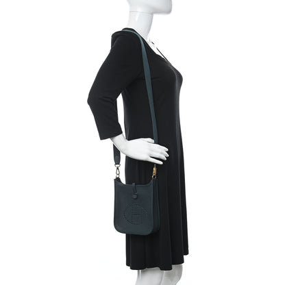 Hermes Taurillon Clemence Amazone Evelyne TPM Vert Cypress 2 of 11
