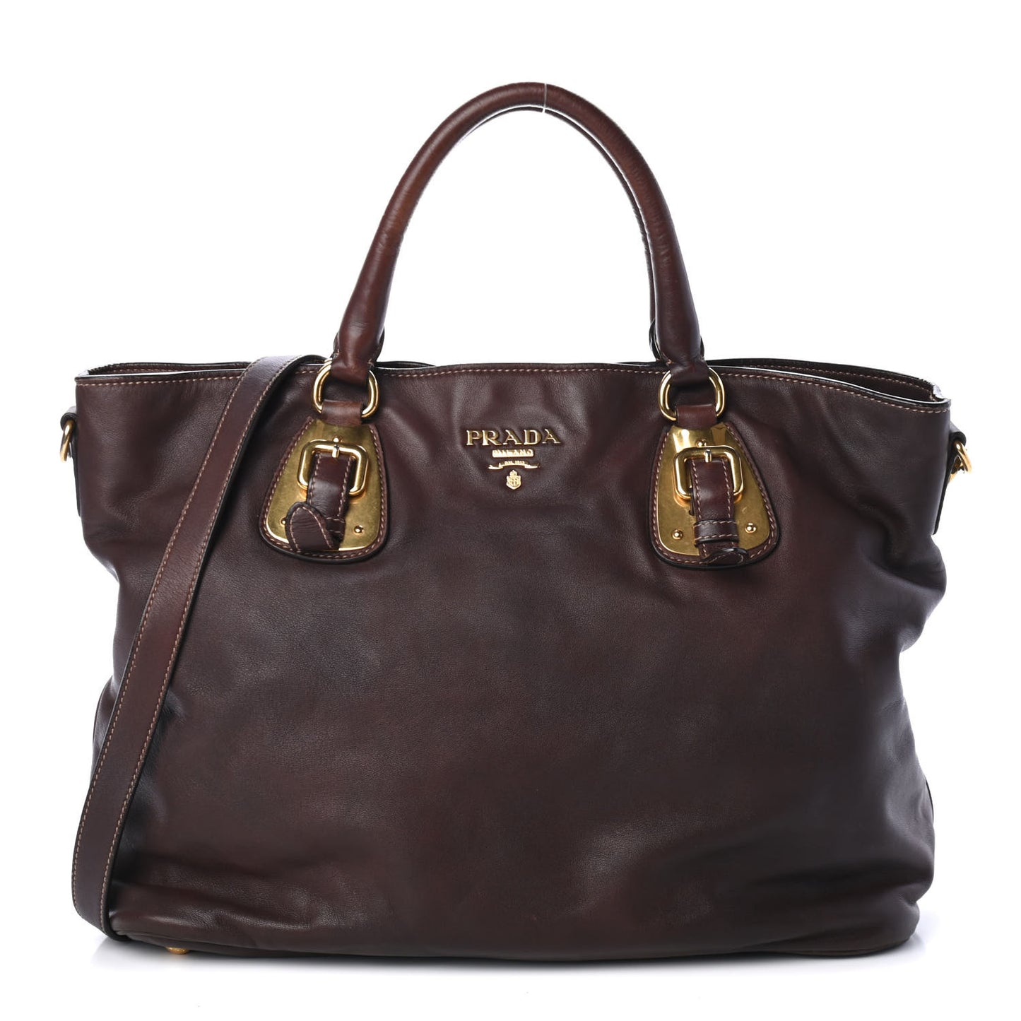 Soft Calf Shopping Tote Nocciolo
