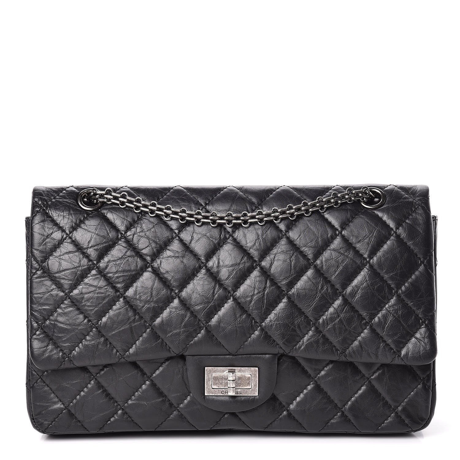 Chanel Aged Calfskin Quilted 2.55 Reissue 227 Flap Black 1 of 11