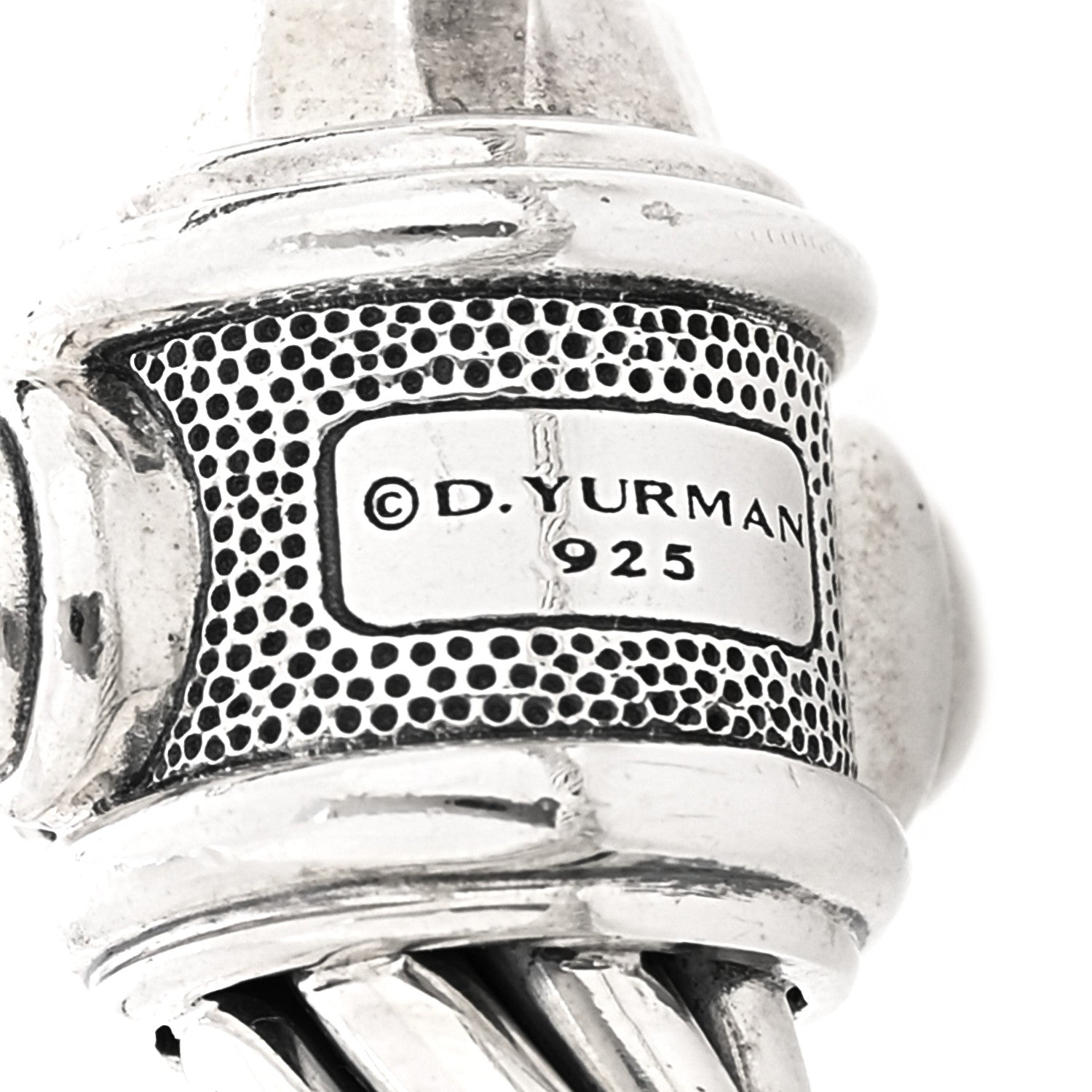 David Yurman Sterling Silver 10mm Renaissance Cable Bracelet 3 of 4