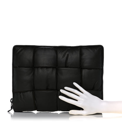 Bottega Veneta Calfskin Maxi Intrecciato Puffy Laptop Pouch Camping 2 of 16