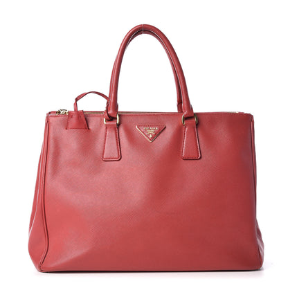 Prada Saffiano Medium Galleria Double Zip Tote Fuoco 1 of 23