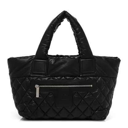 Chanel Nylon Quilted Small Coco Cocoon Tote Black 1 of 10