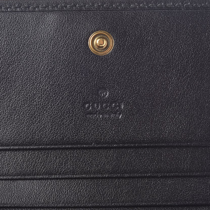 Gucci Calfskin Matelasse GG Marmont Card Case Wallet Black 6 of 8