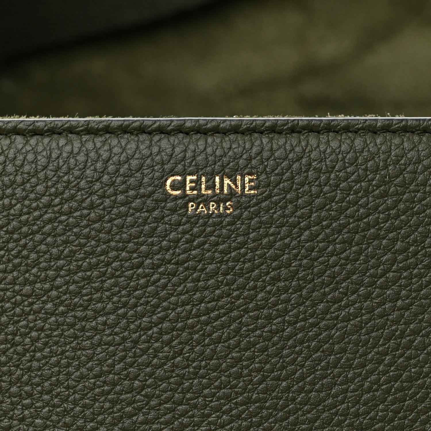 Celine Supple Calfskin Teen 16 Crossbody Bag Army Green 6 of 8