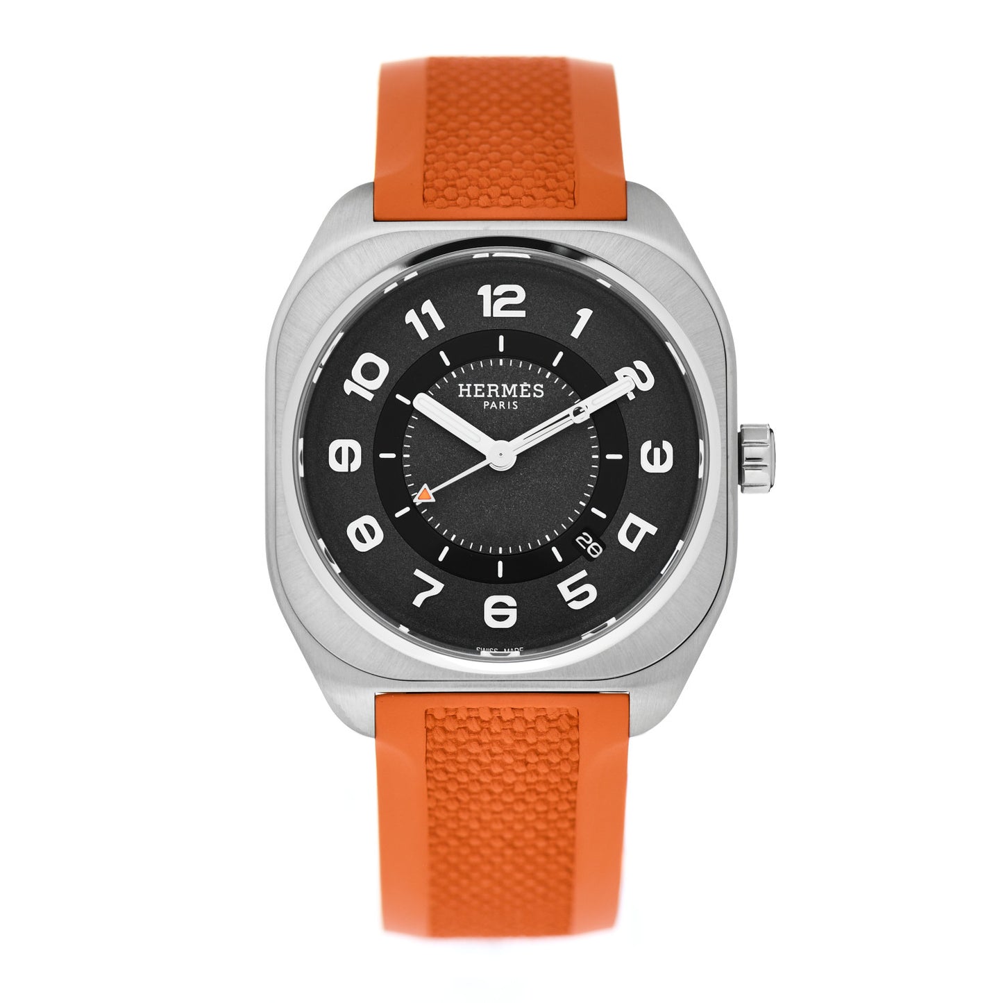 Titanium Rubber 39mm H08 Automatic Watch Orange