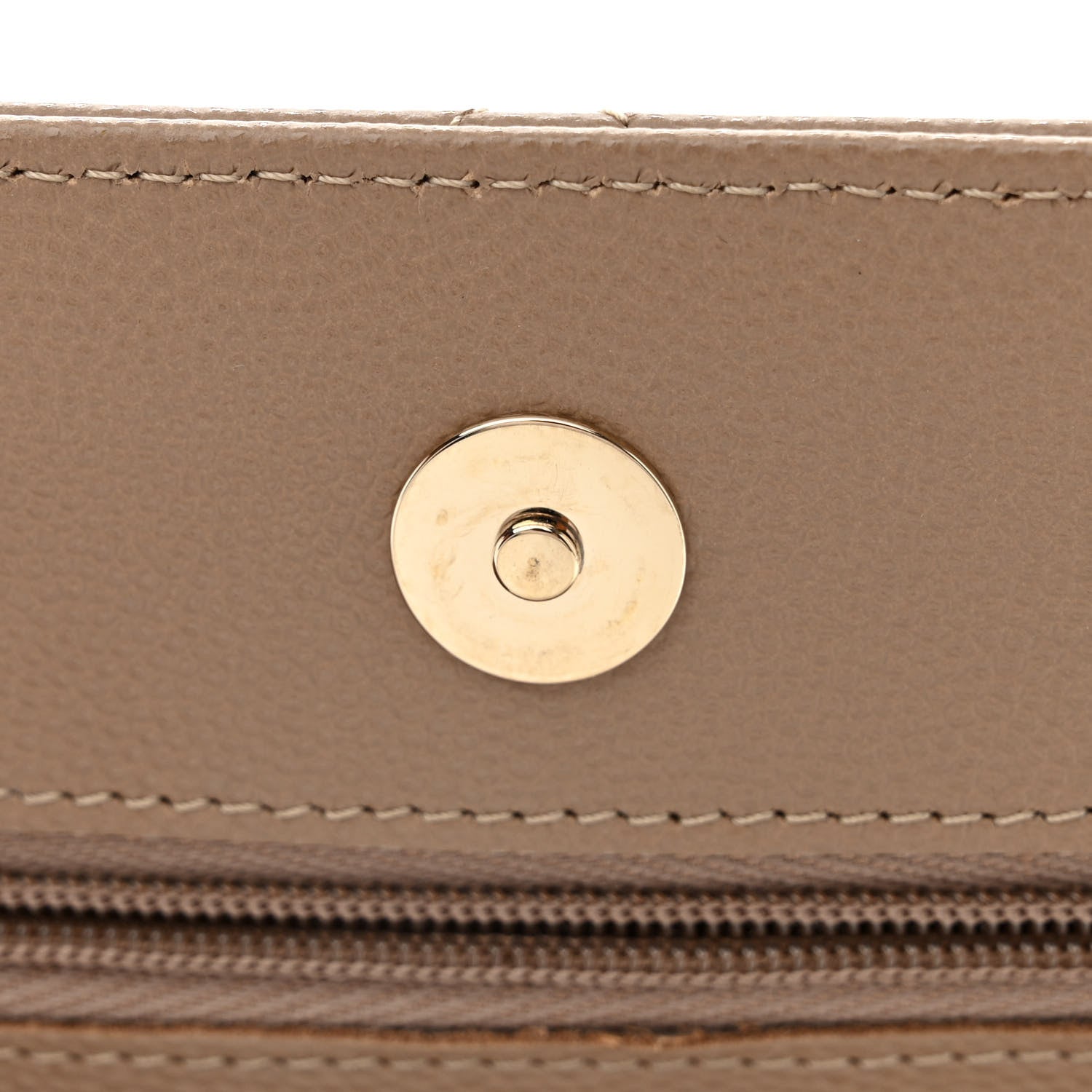 Chanel Caviar Quilted Wallet on Chain WOC Dark Beige 13 of 14