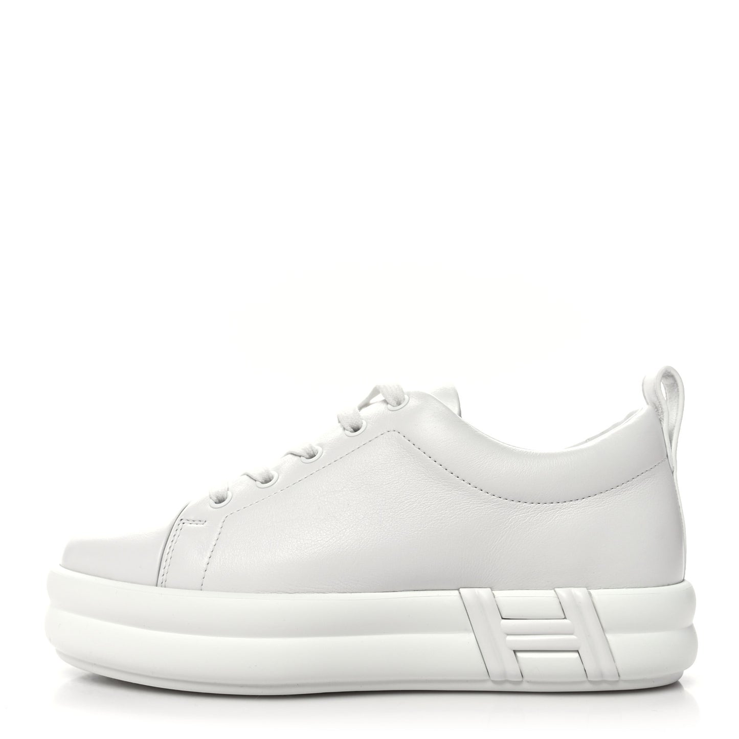 Calfskin Womens Happy Sneakers 37 White