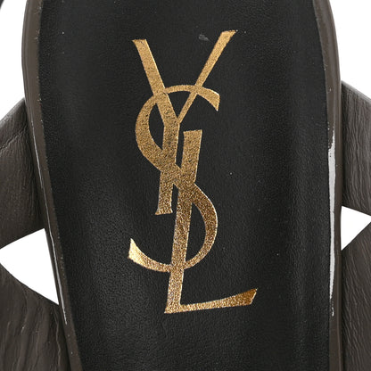 Saint Laurent Patent Tribute 75 Platform Sandals 39 Fog 6 of 8