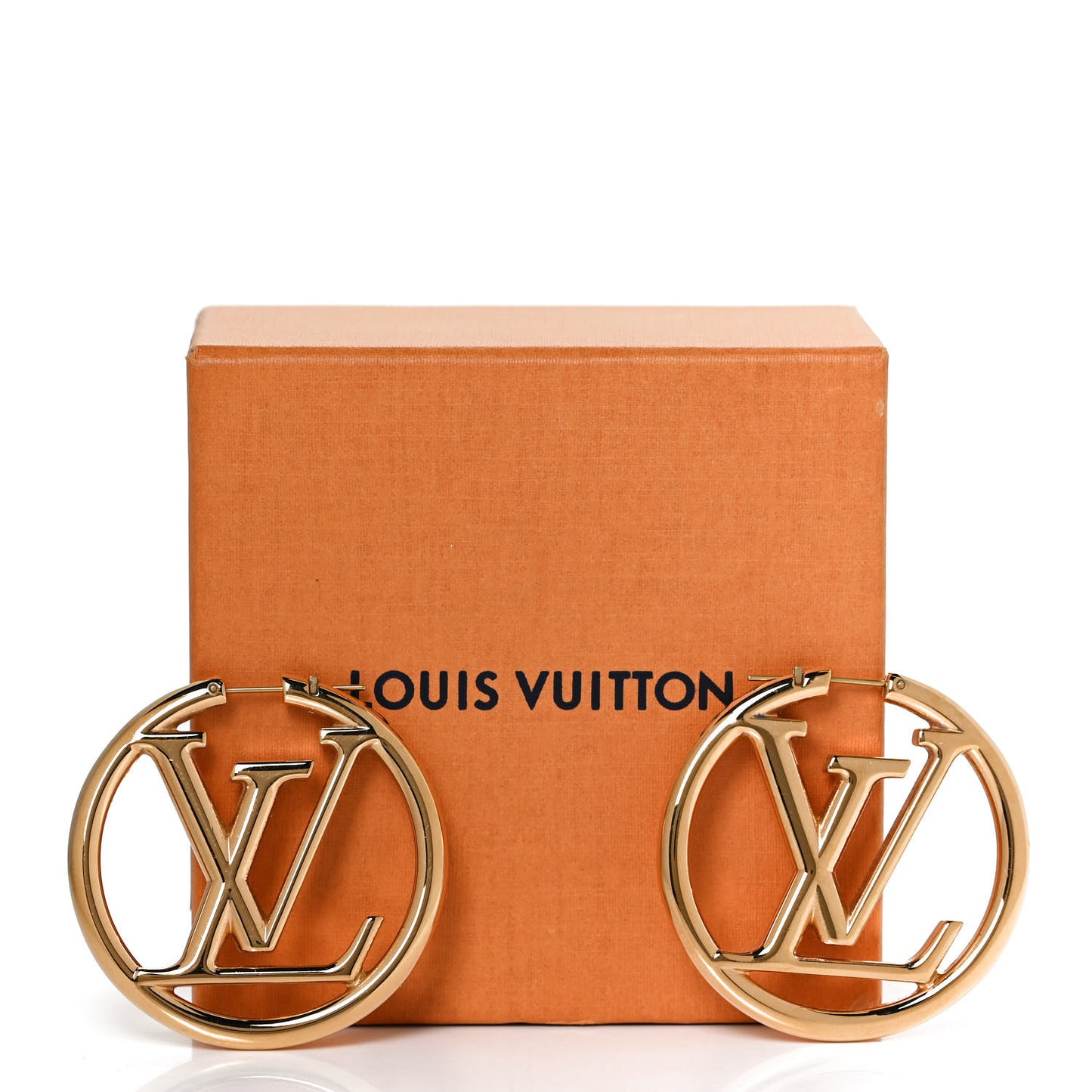 Metal Louise Hoop Earrings Gold