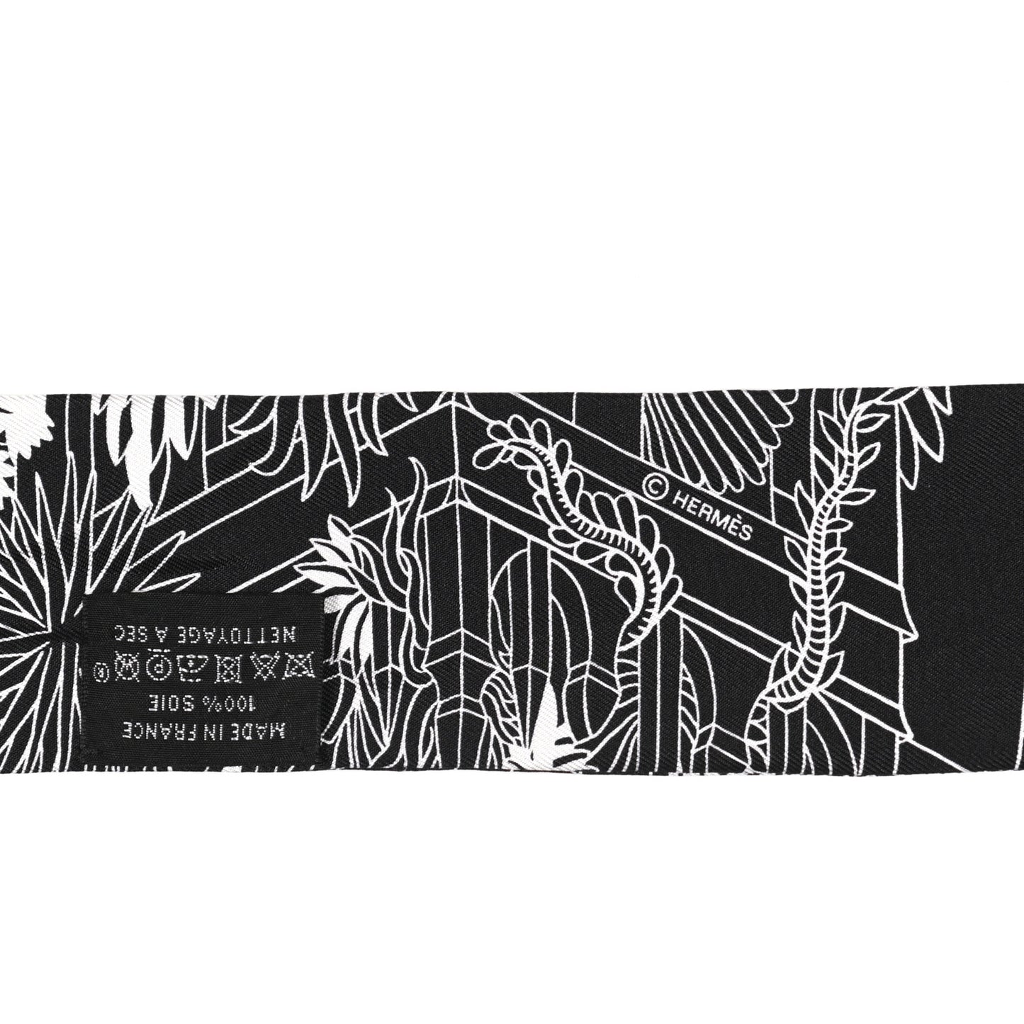 Silk Animapolis Twilly Black White