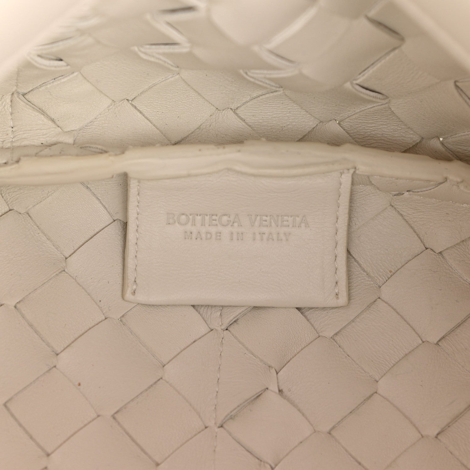 Bottega Veneta Nappa Intrecciato Tie Shoulder Bag White 6 of 10