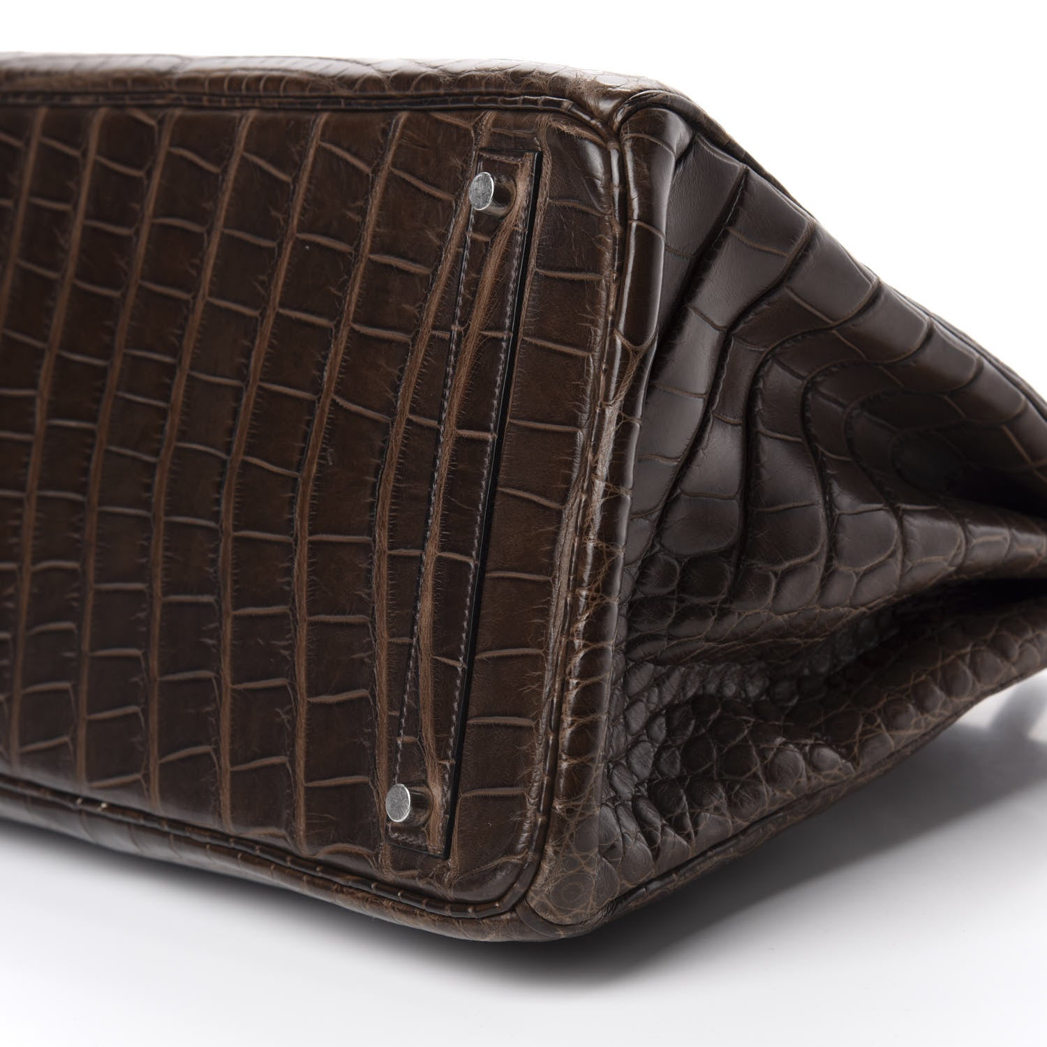 Hermes Matte Alligator Birkin 40 Chocolate 9 of 35
