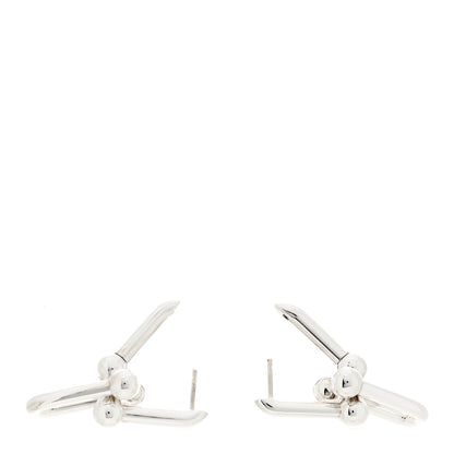 Tiffany Sterling Silver Large HardWear Link Earrings 4 of 4