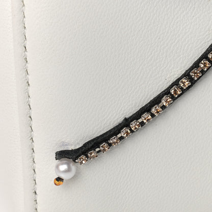 Christian Dior Smooth Calfskin Embellished Dragonfly Medium Lady Dior White Multicolor 10 of 11