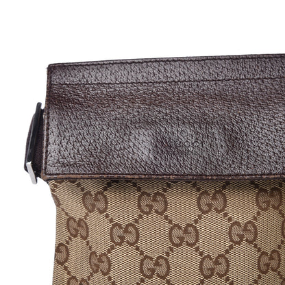 Gucci GG Monogram Double Pocket Belt Bag Dark Brown 11 of 13