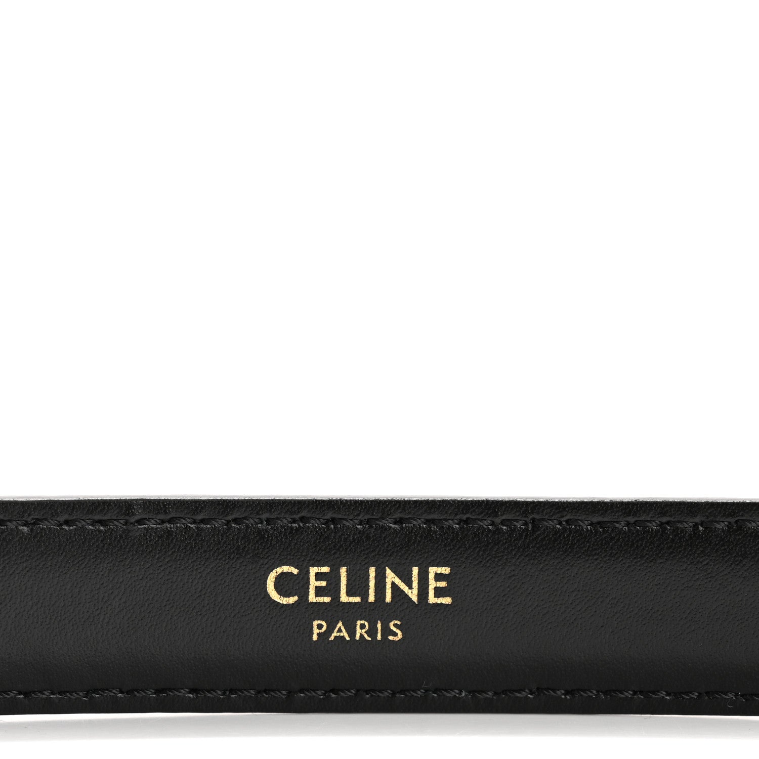 Celine Box Calfskin Small 18mm Triomphe Belt 70 28 Black 5 of 8