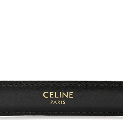 Celine Box Calfskin Small 18mm Triomphe Belt 70 28 Black 5 of 8