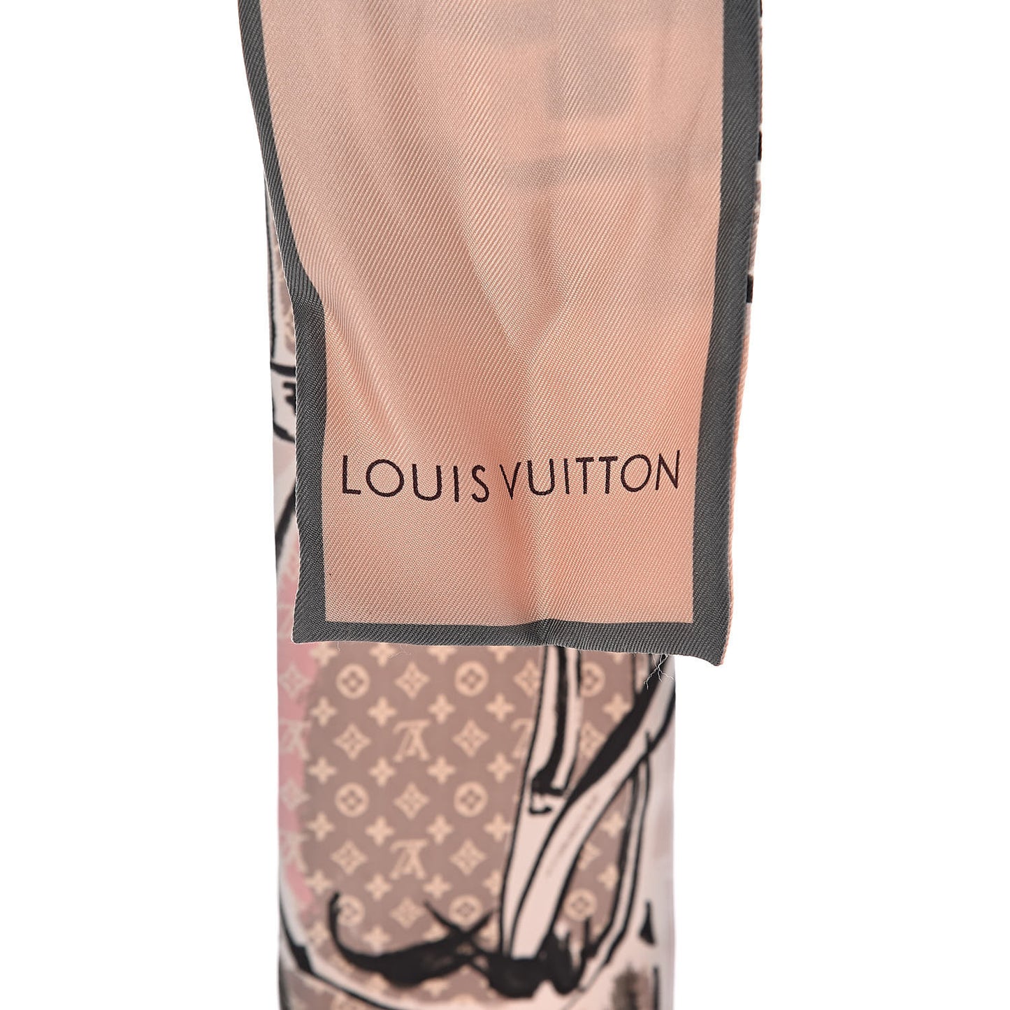 Silk Monogram Trunks Bandeau Rose Poudre
