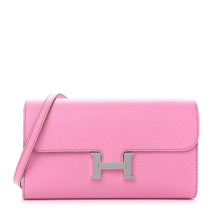 Hermes Epsom Constance Wallet To Go 5P Pink 1 of 9