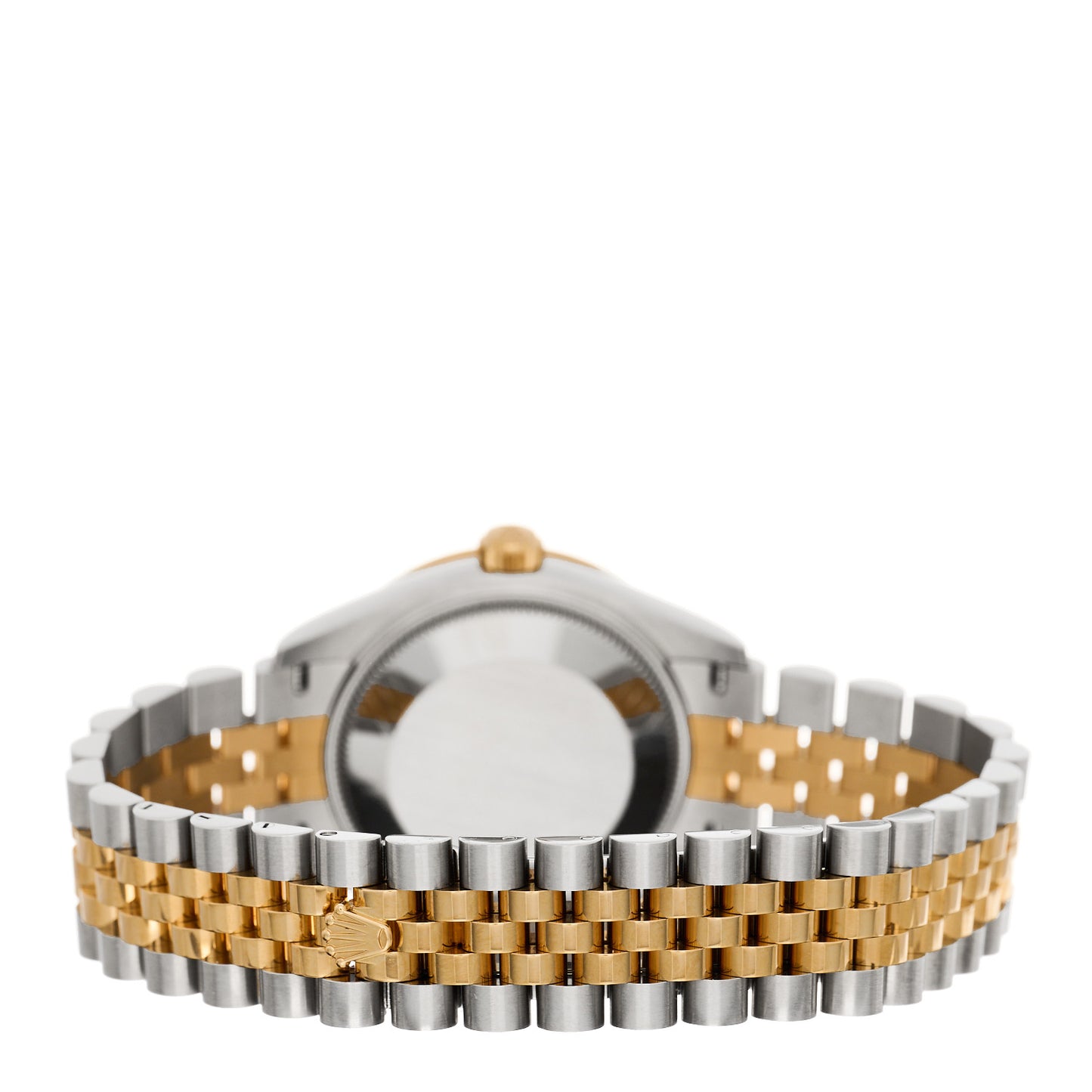 Stainless Steel 18K Yellow Gold Diamond Bezel 31mm Oyster Perpetual Datejust Watch Champagne 278383RBR