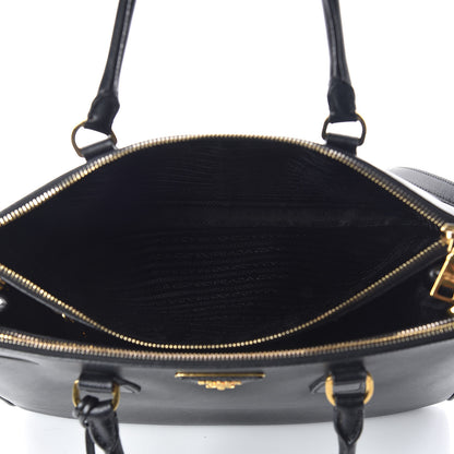 Prada Saffiano Medium Galleria Double Zip Tote Black 8 of 12