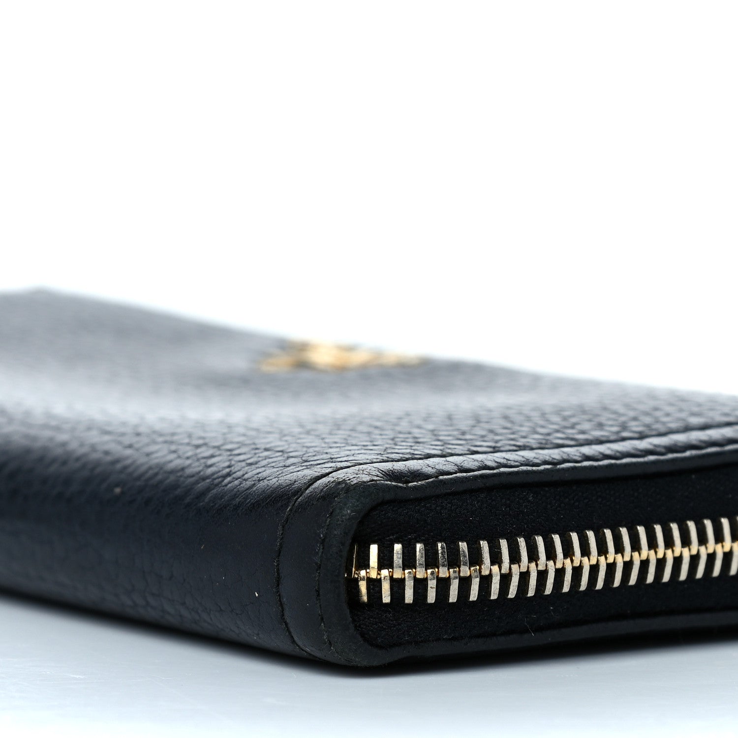 Prada Vitello Daino Zip Around Wallet Nero Black 6 of 13