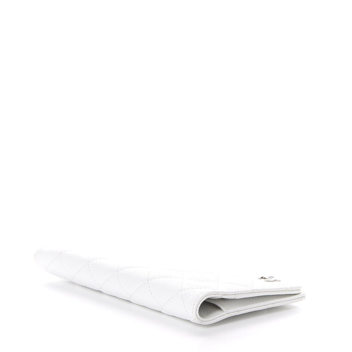 Caviar Quilted Medium Agenda Cover White