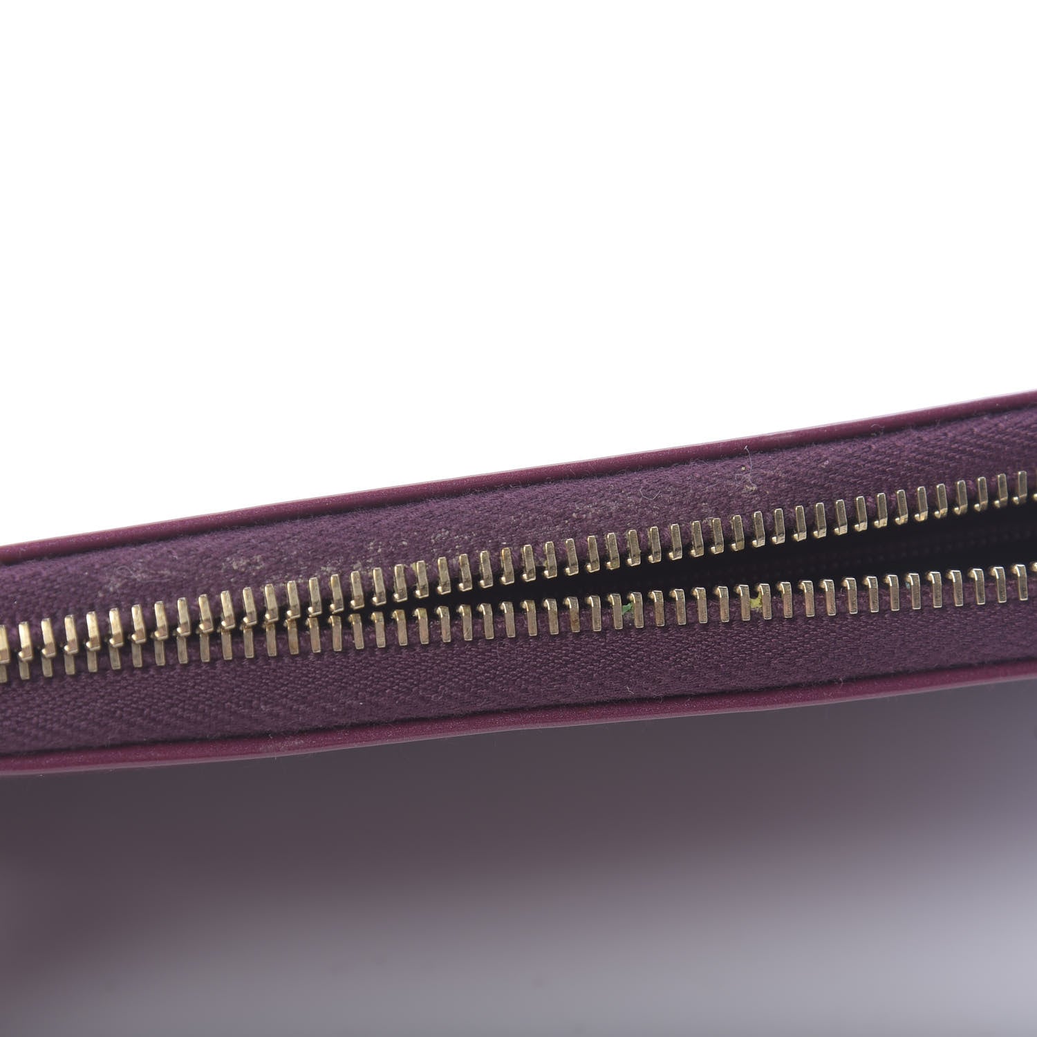 Saint Laurent Patent Y Mail Zip Around Wallet Purple 8 of 8
