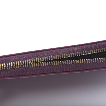 Saint Laurent Patent Y Mail Zip Around Wallet Purple 8 of 8