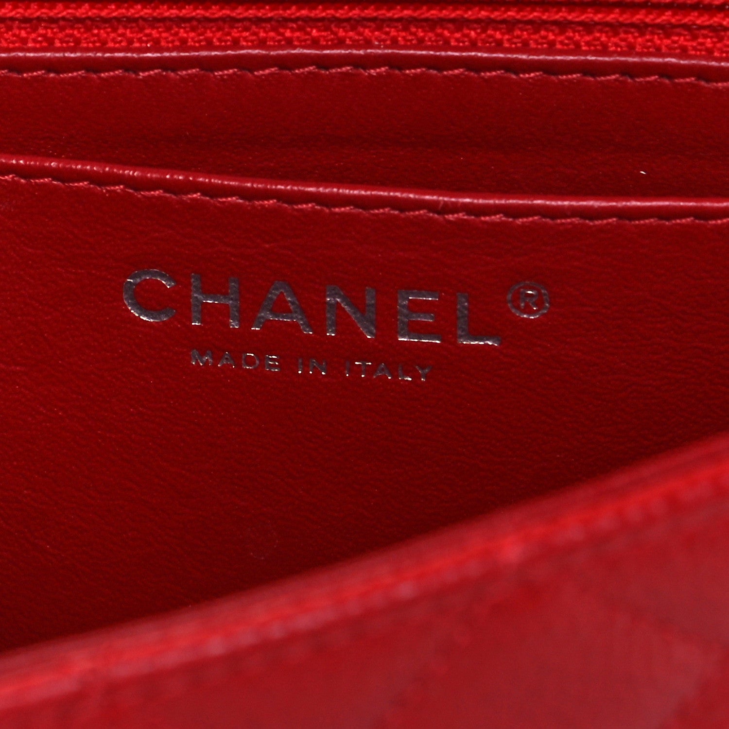 Chanel Caviar Quilted Mini Rectangular Flap Red 6 of 10