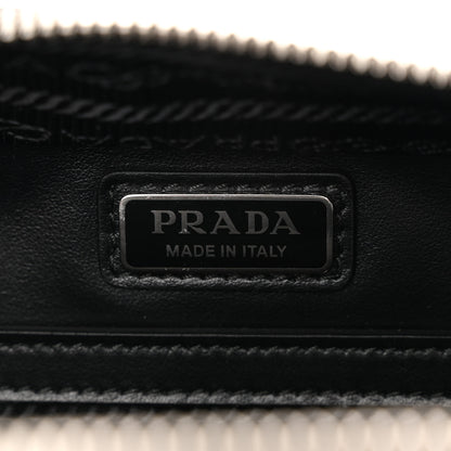 Prada Spazzolato Embossed Small Brique Crossbody Bag Argento 6 of 10