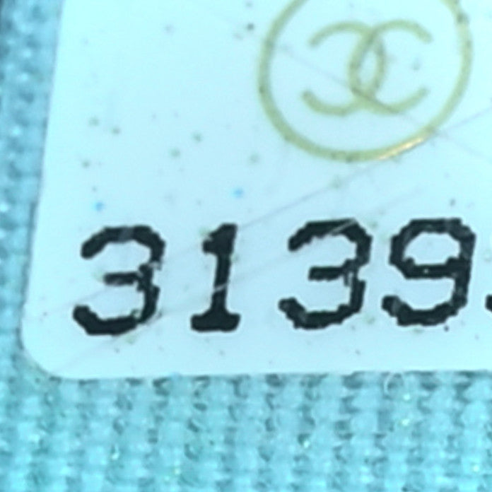Chanel Denim Quilted Chanel 19 Flap Card Holder With Chain Light Blue 8 of 12