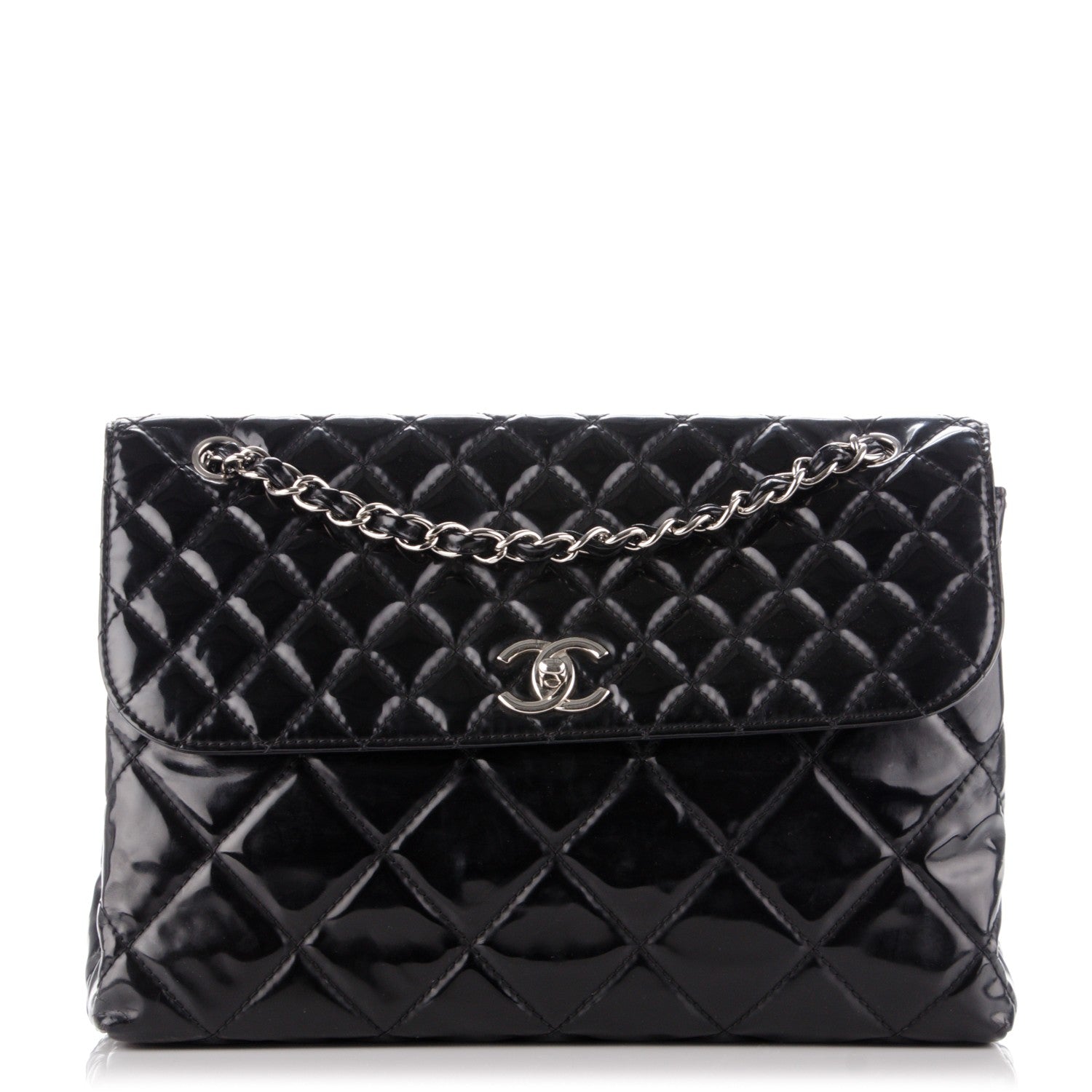 Chanel Vinyl Quilted In the Business Flap Bag Black 1 of 11