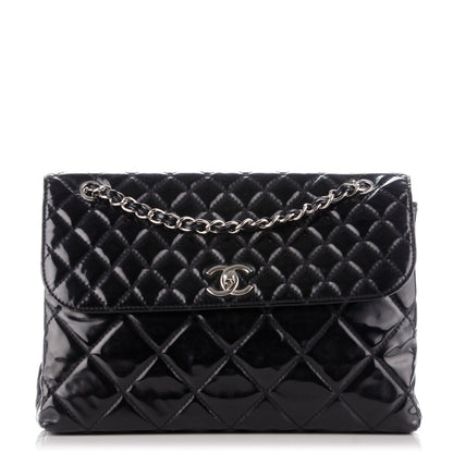 Chanel Vinyl Quilted In the Business Flap Bag Black 1 of 11