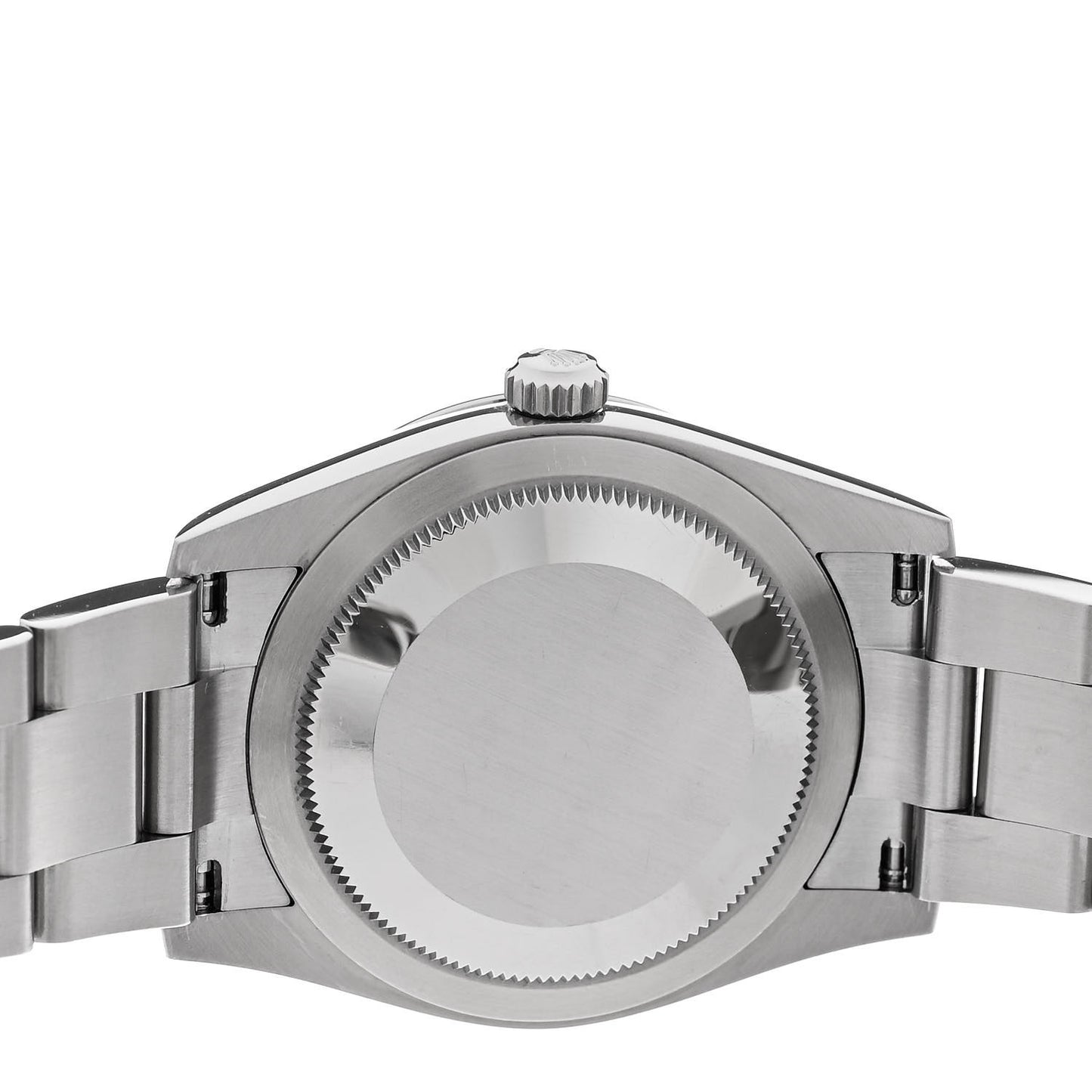 Stainless Steel 34mm Oyster Perpetual Watch Bright Black 124200