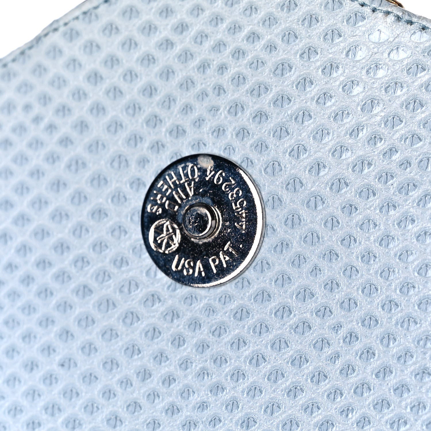Judith Leiber Crystal Lizard Embossed Evening Bag Light Blue 11 of 13