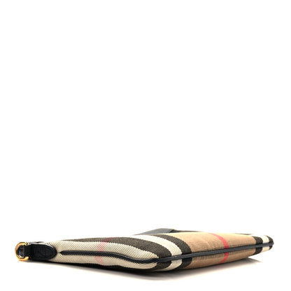 Burberry House Check Derby Peyton Crossbody Clutch Bag Black 4 of 9
