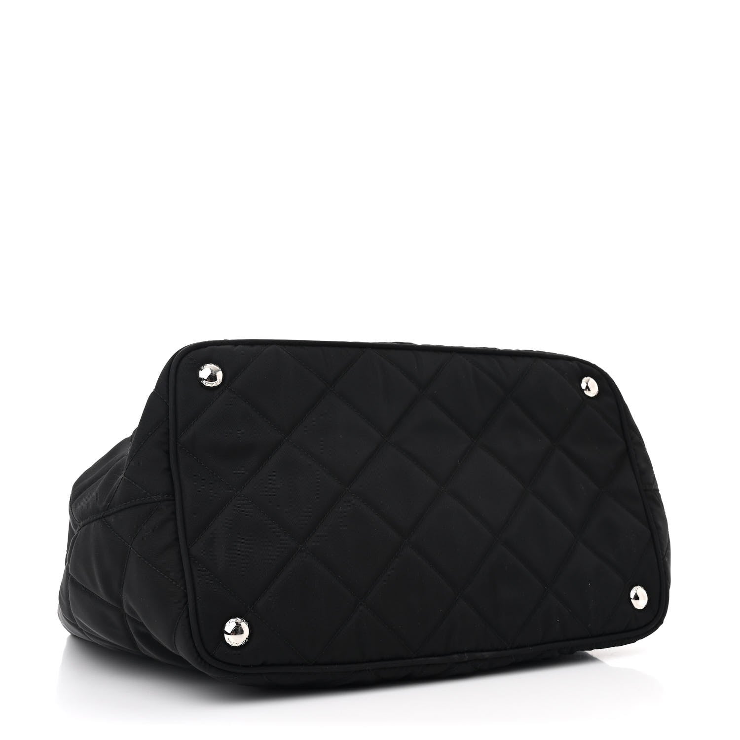 Prada Nylon Tessuto Impuntu Quilted Tote Black 4 of 11