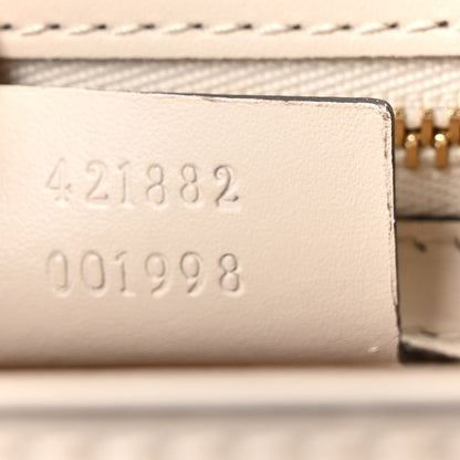 Gucci Calfskin Small Sylvie Shoulder Bag Off White 7 of 10