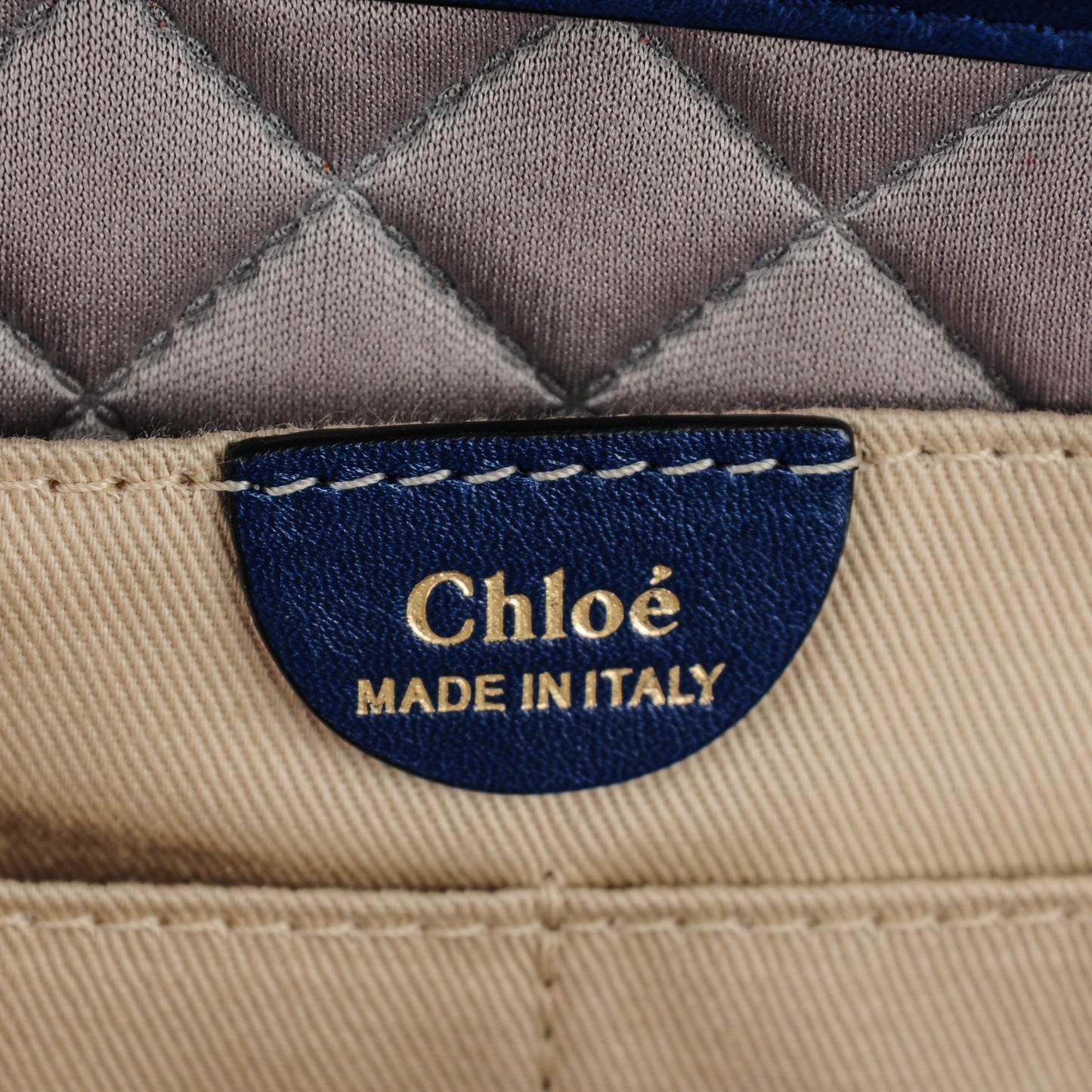 Calfskin Lucy Shoulder Bag Royal Navy